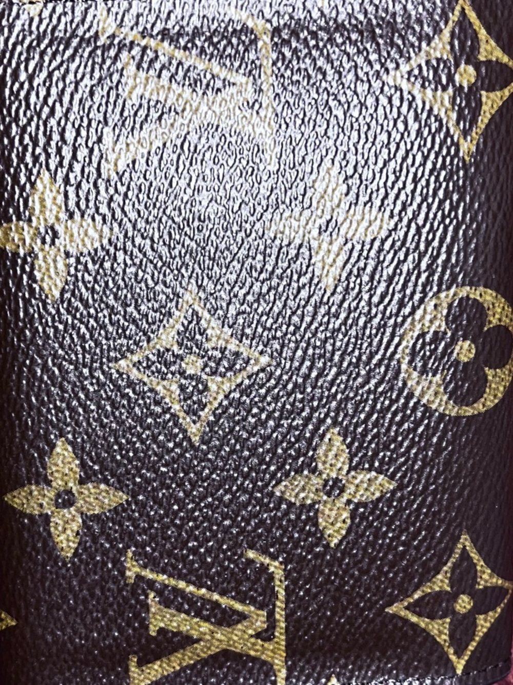 Authentic Louis Vuitton Brown/Burgundy Monogram Compact Wallet w/ COA - Picture 11 of 13